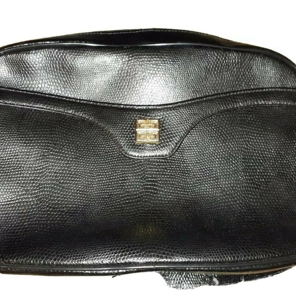Vintage Givenchy Black Crossbody Purse Handbag | eBay Givenchy Paris black leather vintage bag p…